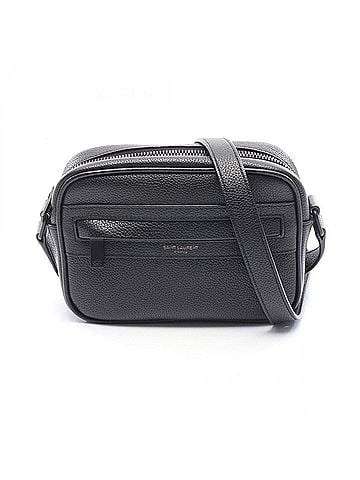 Yves Saint Laurent Yves Saint Laurent Saint Laurent Paris Camp Small Camera Bag Shoulder Handbag Leather Men's Black 647179 (view 1)