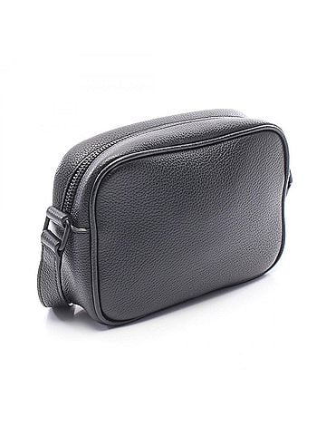 Yves Saint Laurent Yves Saint Laurent Saint Laurent Paris Camp Small Camera Bag Shoulder Handbag Leather Men's Black 647179 (view 2)