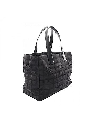 Chanel Chanel New Travel Line MM Tote Bag Handbag Leather Nylon Canvas Women's Black A15991 (view 2)