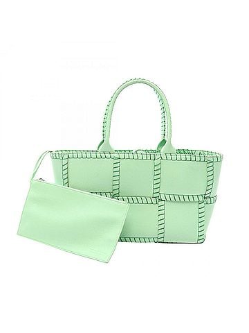 Bottega Veneta Bottega Veneta Arco Small Handbag, Leather, Women's, Green, 691401 (view 1)