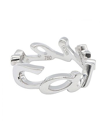 Cartier Cartier Signature Ring, 18K White Gold (18KWG), Women's, Silver Tone (view 2)
