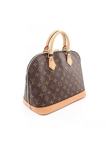 Louis Vuitton Louis Vuitton Alma PM Monogram Handbag, Coated Canvas Leather, Women's, Brown, M51130 (view 2)