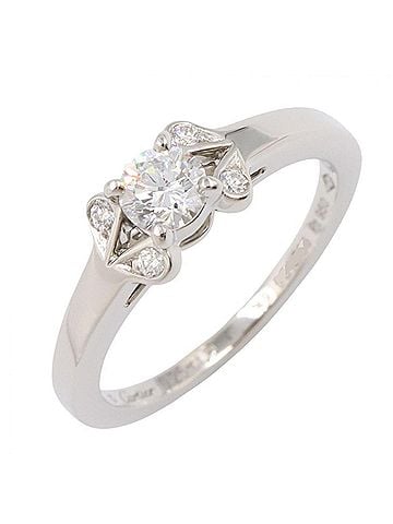 Cartier Cartier Ballerina Solitaire Ring - Platinum (Pt950) with Diamonds Women's Silver/Clear Tone (view 1)