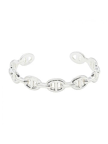 Hermès Hermes Chaine d'Ancre Enchainée Bangle Bracelet, Sterling Silver 925, Women's, Tone (view 1)