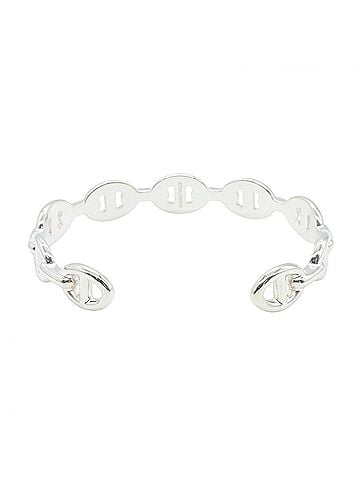Hermès Hermes Chaine d'Ancre Enchainée Bangle Bracelet, Sterling Silver 925, Women's, Tone (view 2)