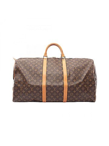 Louis Vuitton Louis Vuitton Keepall 60 Boston Bag Handbag, Coated Canvas and Leather, Monogram Pattern, Men's Women's, Brown, M41422 (view 1)