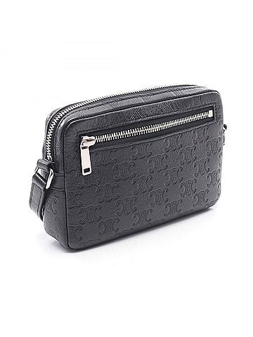 Céline Celine CELINE Mini Camera Bag Triomphe Shoulder Handbag Leather Women's Black 119243GDW.38SI (view 2)
