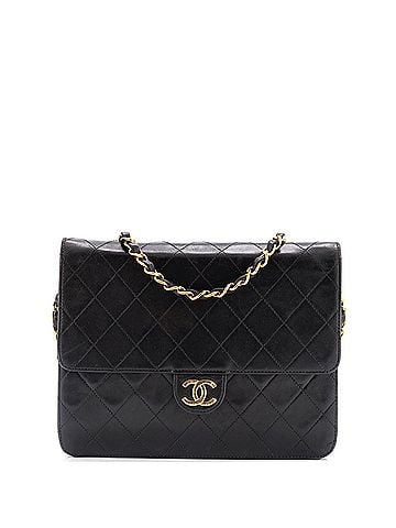 Chanel Vintage Clutch with Chain Quilted Leather Small (view 1)