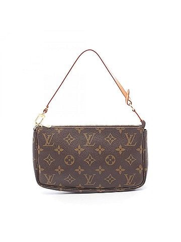 Louis Vuitton Louis Vuitton Pochette Accessoires Handbag, Coated Canvas and Leather, Monogram Pattern, Women's, Brown, M51980 (view 1)