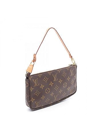 Louis Vuitton Louis Vuitton Pochette Accessoires Handbag, Coated Canvas and Leather, Monogram Pattern, Women's, Brown, M51980 (view 2)