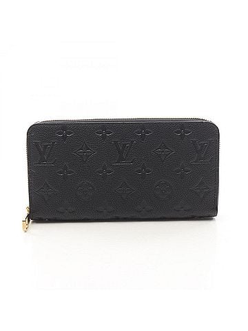 Louis Vuitton Louis Vuitton Zippy Wallet Monogram Empreinte Noir Round Long Leather Men's Women's Black M28791 (view 1)