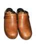 Swedish Hasbeens 100% Leather Brown Mule/Clog Size 8 - photo 1