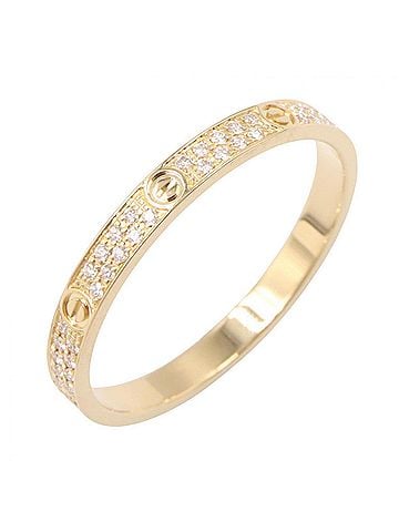 Cartier Cartier Mini Love Ring, Pave Diamond 18K (Yellow Gold), Diamond, Women's, Gold Tone, Clear Tone (view 1)