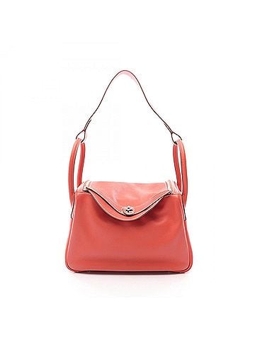 Hermès Hermes Lindy 30 Shoulder Bag/Handbag, Leather, Veau Swift, Women's, Orange (view 1)