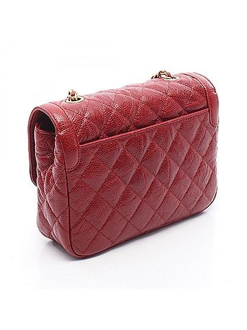 Chanel Chanel Mini Matelassé Shoulder Bag/Handbag, Leather, Women's, Red (view 2)