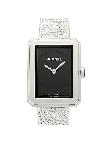 Chanel Chanel Boyfriend Tweed Watch, Stainless Steel, Women's, Black, H4876 (view 1)