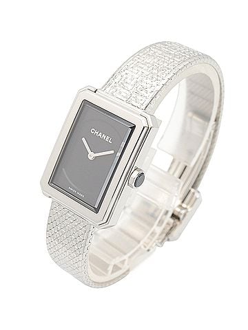 Chanel Chanel Boyfriend Tweed Watch, Stainless Steel, Women's, Black, H4876 (view 2)