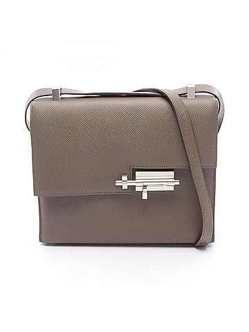 Hermès Hermes Veroux 23 Etoupe Shoulder Bag/Handbag, Veau Epsom Leather, Women's, Gray (view 1)