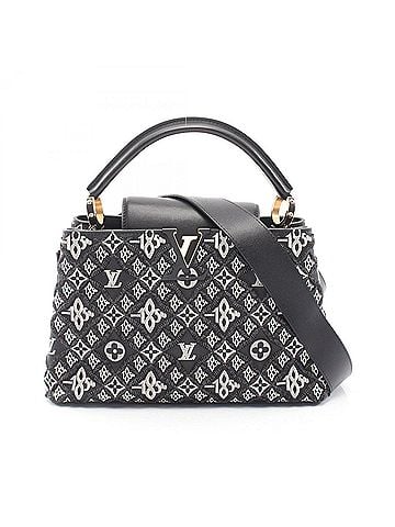 Louis Vuitton Louis Vuitton Capucines MM Since 1854 2-Way Handbag, Leather, Calfskin, Women's, Black, M57358 (view 1)