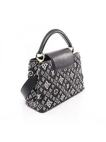 Louis Vuitton Louis Vuitton Capucines MM Since 1854 2-Way Handbag, Leather, Calfskin, Women's, Black, M57358 (view 2)