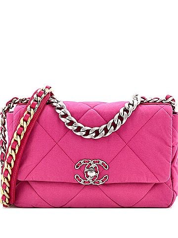 Chanel 19 Flap Bag Quilted Canvas Medium (view 1)