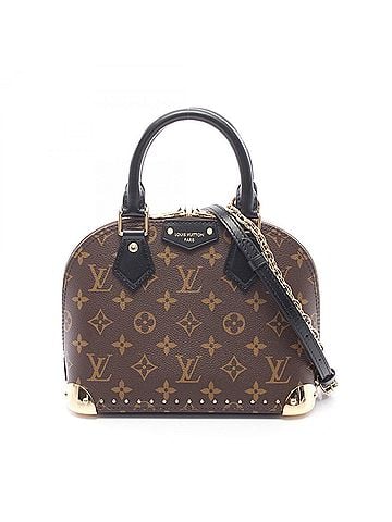 Louis Vuitton Louis Vuitton Alma Trunk BB Monogram 2-Way Handbag, Coated Canvas Leather, Women's, Brown/Black, M26084 (view 1)