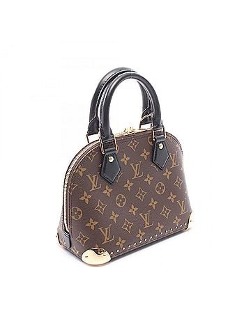 Louis Vuitton Louis Vuitton Alma Trunk BB Monogram 2-Way Handbag, Coated Canvas Leather, Women's, Brown/Black, M26084 (view 2)