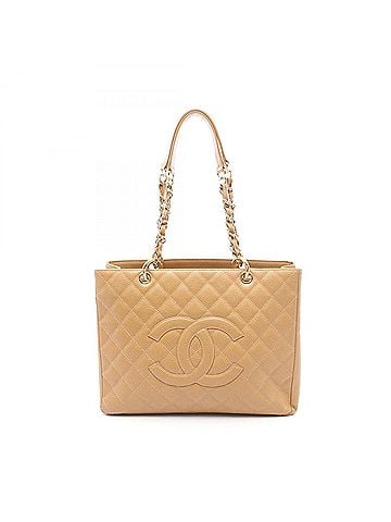 Chanel Chanel Matelassé Grand Shopping GST Tote Bag/Handbag, Caviar Leather (Grained Calfskin), Women's, Brown, A20995 (view 1)
