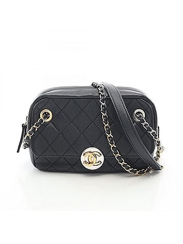 Chanel Chanel Matelassé Camera Bag, Shoulder Handbag, Leather, Women's, Navy (view 1)