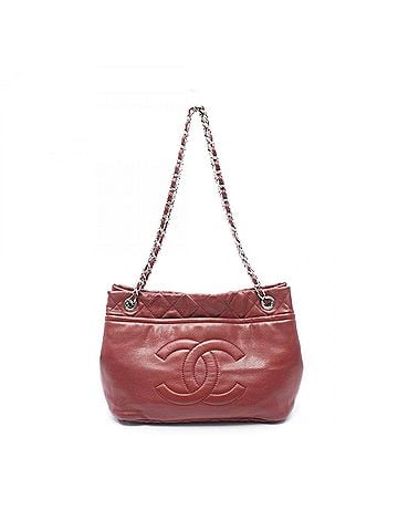 Chanel Chanel Matelassé Coco Marmark Chain Tote Bag, Handbag, Caviar Leather (Grained Calfskin), Women's, Bordeaux (view 1)