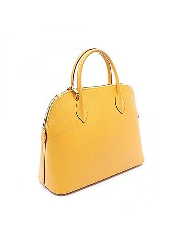 Hermès Hermes Bolide 35-Way Handbag, Leather, Courchevel Women's, Yellow (view 2)