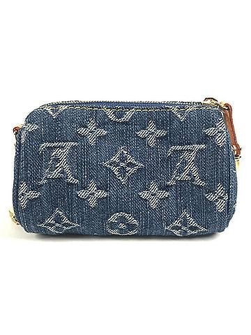 Louis Vuitton LOUIS VUITTON M95082 Monogram Denim Trousse Speedy PM Keyring Wallet/Coin Case Wallet Charm Handbag Pouch Women's Blue (view 2)