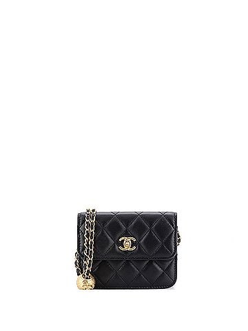 Chanel Pearl Crush Flap Clutch with Chain Quilted Lambskin Mini (view 1)