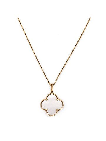 Van Cleef & Arpels Magic Alhambra Long Necklace 18K Yellow Gold and Mother of Pearl (view 1)