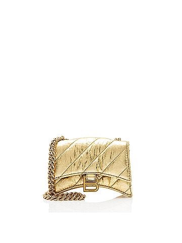 Balenciaga Balenciaga Metallic Quilted Calfskin Crush Mini Shoulder Bag (view 1)