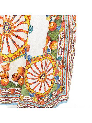 Dolce & Gabbana DOLCE GABBANA 2016 Carreto Siciliano print jacquard jacquard mini skirt IT44 L (view 2)