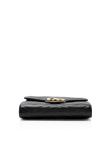 Gucci Gucci Matelasse Leather GG Marmont Wallet on Chain (view 2)