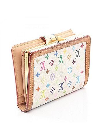 Louis Vuitton Louis Vuitton Porte Monnaie Billet Viennois Monogram Multicolor Blanc Bi-fold Wallet Leather Women's White M92987 (view 2)