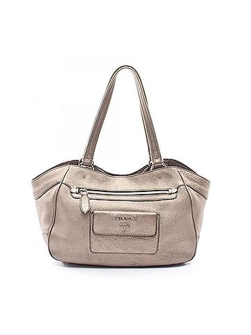 Prada Prada VIT.DAINO Tote Bag Handbag Leather Women's Brown BR3601 (view 1)