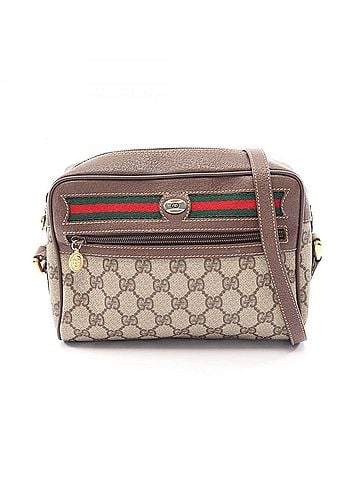 Gucci Gucci Old GG Plus Shoulder Bag/Handbag, Coated Canvas and Leather, Women's, Beige/Brown/Multicolor, 001 115 6655 (view 1)