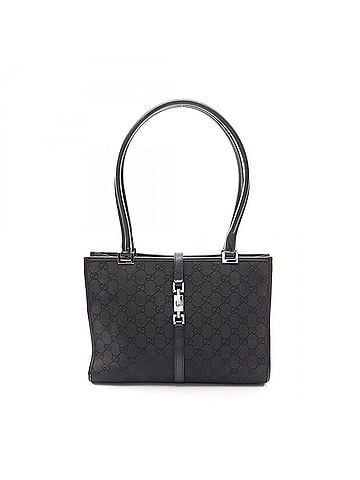 Gucci Gucci Jackie Tote Bag Handbag Canvas Leather Women's Black 002 1073 (view 1)