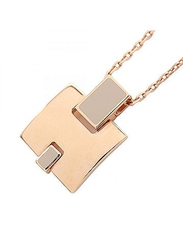 Hermès Hermes EILEEN necklace, gold-plated jewelry, women's, gold tone. (view 1)