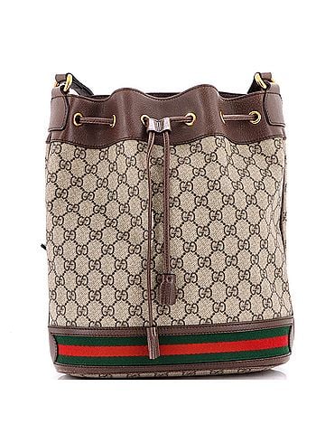 Gucci Ophidia Bucket Bag GG Coated Canvas Medium (view 1)