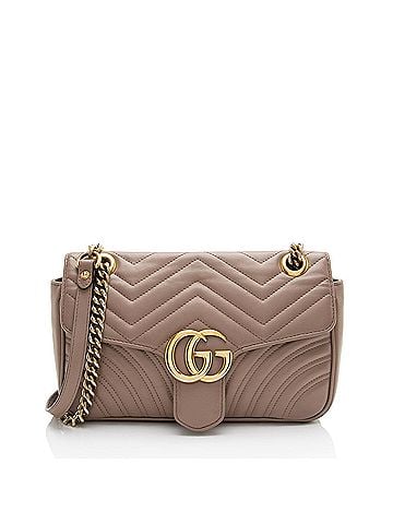 Gucci Gucci Matelasse Leather GG Marmont Medium Flap Bag (view 1)