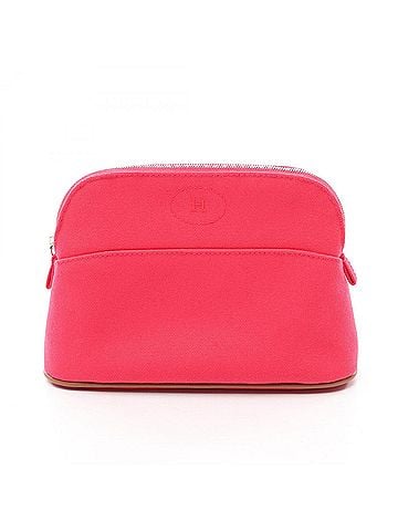 Hermès Hermes Bolide Pouch 20 Handbag, Canvas Leather, Women's, Pink/Brown, H103773M 06 (view 1)