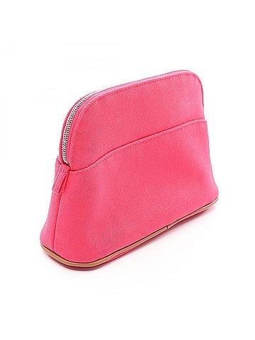 Hermès Hermes Bolide Pouch 20 Handbag, Canvas Leather, Women's, Pink/Brown, H103773M 06 (view 2)
