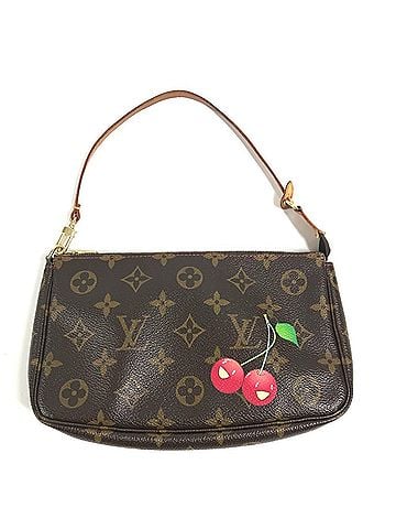Louis Vuitton LOUIS VUITTON M95008 Monogram Cherry Pochette Accessoires Handbag Pouch Accessory Canvas Women's Brown (view 1)