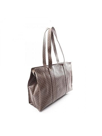 Céline Celine Macadam Tote Bag Handbag, Coated Canvas Leather, Women's, Brown (view 2)