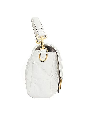 Fendi FENDI 2023 Runway Medium Baguette FF embossed white nappa leather bag (view 2)