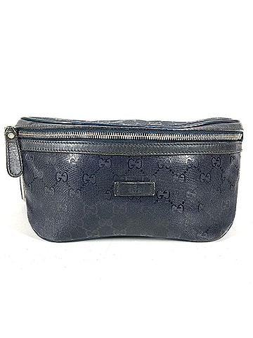 Gucci GUCCI 233269 GG Imprime Logo Body Bag Waist Handbag Men's Navy (view 1)